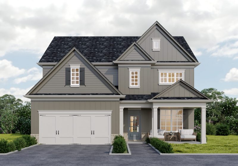 The Camden floor plan home rendering at Parkview Landing by Three Rivers Homes