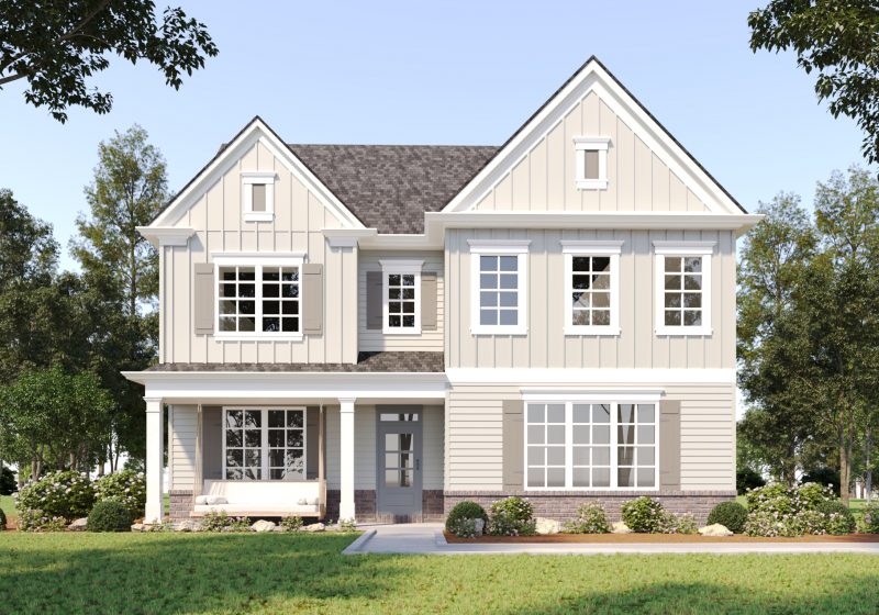 The Haven floor plan home rendering at Parkview Landing by Three Rivers Homes