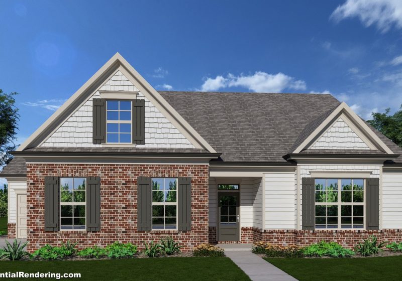 The Oakhurst ranch floor plan at Windy Lake Manor, Jefferson GA
