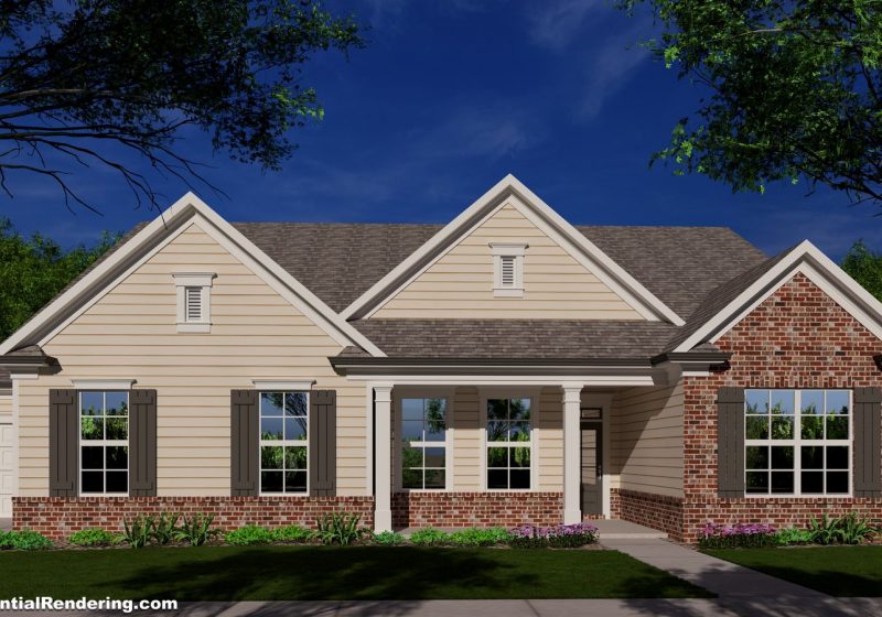 The Rosewood 2 ranch floor plan at Windy Lake Manor, Jefferson GA