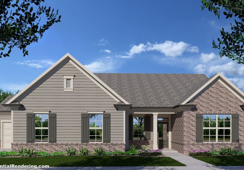The Rowland ranch floor plan at Windy Lake Manor, Jefferson GA